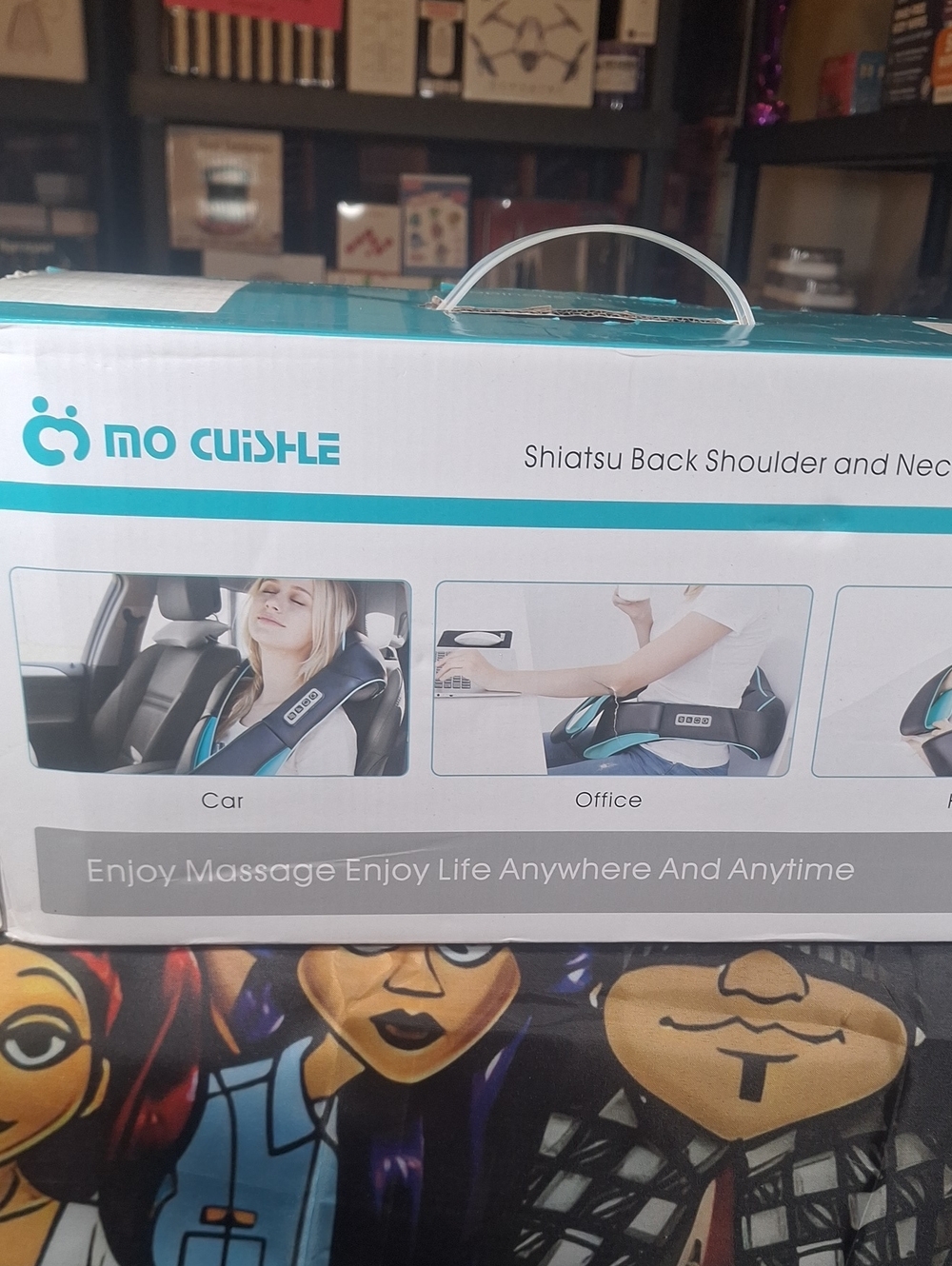 No Cuishle Shiatsu Back & Shoulder Massager - Teal/Black
